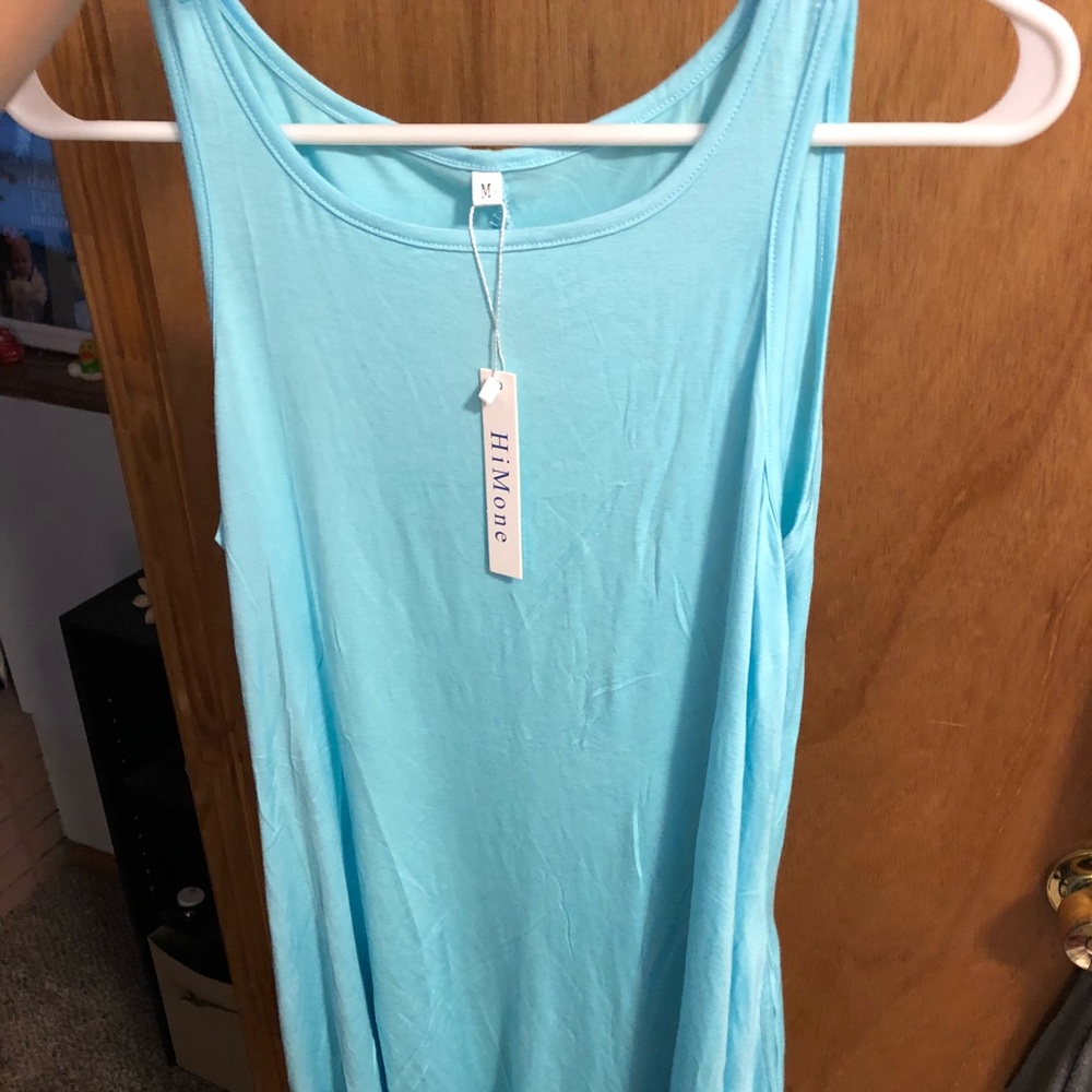 Light Blue Dress With Pockets